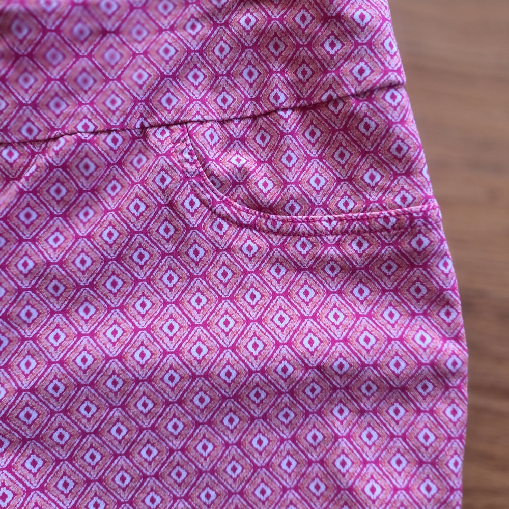 Ruby Rd. Pink and White Patterned Pants - Picture 2 of 7